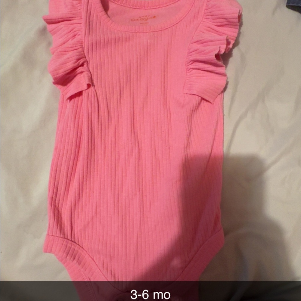 Pink Ruffled Baby One Piece